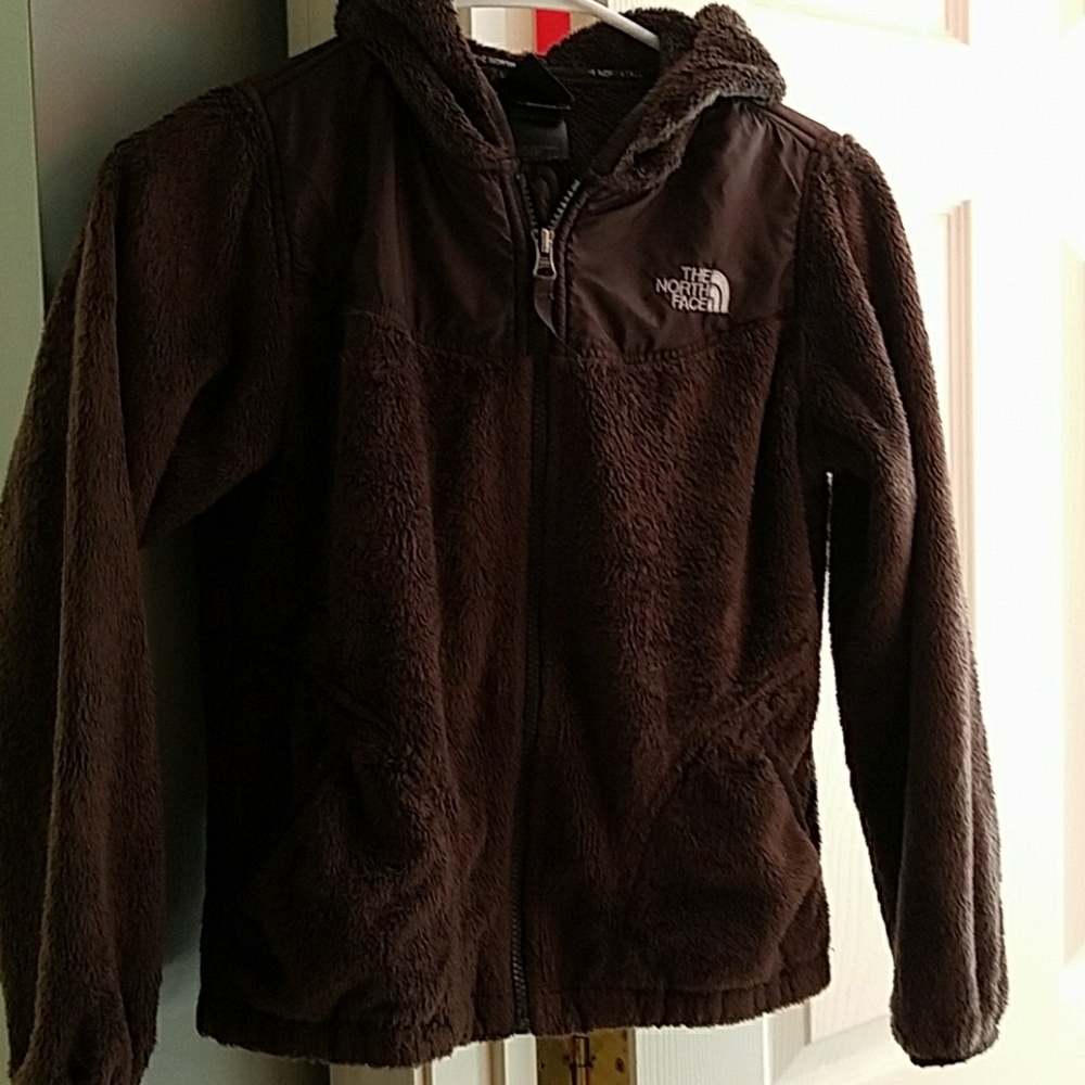Girls The North Face hooded jacket 10/12